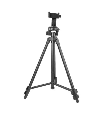 Onn. Focus 18-52 Inch Tripod with Cradle for DSLR Cameras Smartphones GOpro