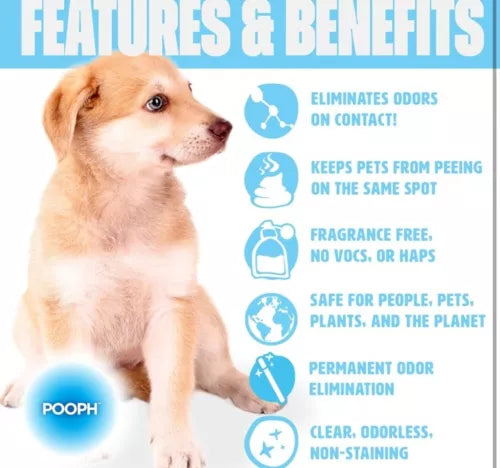 Pet Odor Eliminator Spray Dogs Cats Freshener Urine Poop Pee Deodorizer 32oz