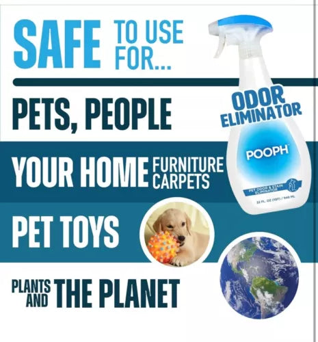 Pet Odor Eliminator Spray Dogs Cats Freshener Urine Poop Pee Deodorizer 32oz