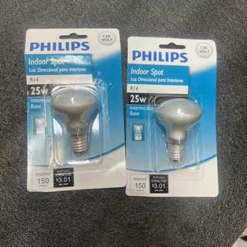Philips 25-WATT Mini Light Bulb Indoor Spot 415372 INTERMEDIATE BASE!