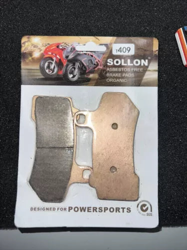 SOLLON 229 BRAKE PADS FOR POWERSPORTS ABESTOS FREE ORGANIC