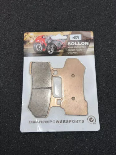 SOLLON 229 BRAKE PADS FOR POWERSPORTS ABESTOS FREE ORGANIC
