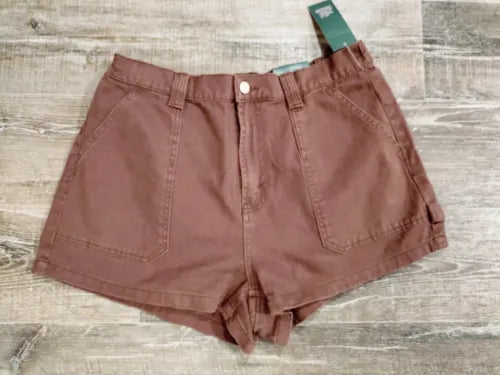 Super High Rise Short Wild Fable Utility Size 12 Dark Brown