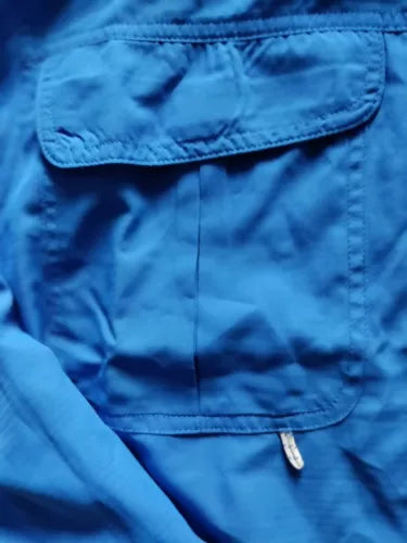 Swiss Alps Mens S Sky Blue Game-Sports Button Down Short Sleeve Missing 1 Button