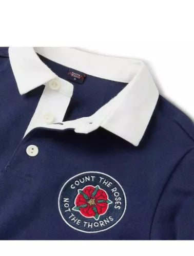 Rowing Blazers x Target Kids Rose Print Long Slv Rugby Shirt 6/7 Boy Girl