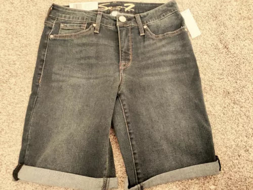 Seven7 Sunset Bermuda Rolled Cuff Shorts SIZE 6