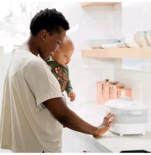 The First Years Modular Baby Bottle Sterilizer - Countertop Bottle Sterilizer -