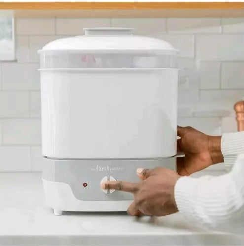 The First Years Modular Baby Bottle Sterilizer - Countertop Bottle Sterilizer -