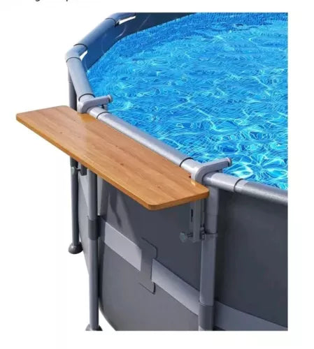 POOLHACKER Pool Bar Nordic Pine, Exclusively for Above-Ground【Round & Oval 】P...