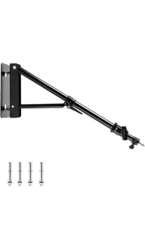 Selens Wall Mount Boom Arm w Triangle Base, Max Length 51"/130Cm Adjustable