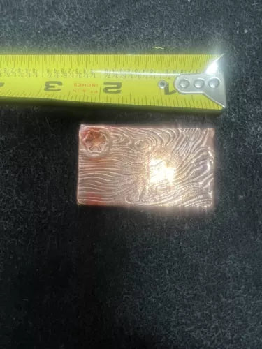 4oz .999 Copper Bullion Ingot Beskar Bar Handmade & High Polished Star Wars