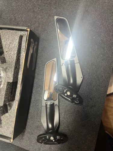 Side Mirrors Motorcycle Fixed 360 Rotating Rearview Mirror for Suzuki GSXR1000