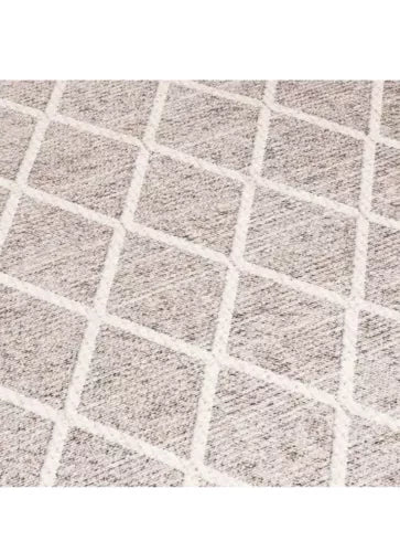ReaLife Machine Washable Rug Runner 2'6" x 8' Non Slip - Brown Gray Beige Ivory