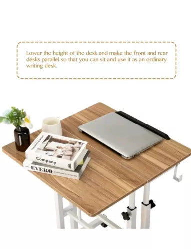 SIDUCAL Mobile Standing Desk, Portable Stand Up Desk, Height Adjustable Small or