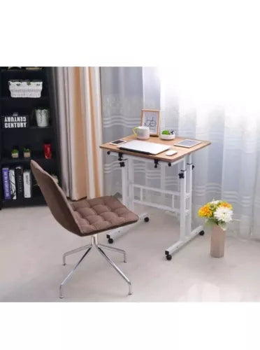 SIDUCAL Mobile Standing Desk, Portable Stand Up Desk, Height Adjustable Small or