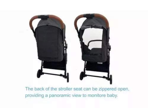 Self Foldable Stroller Toddlers 1 2 3 4 5 Year Old Baby Kids Ultra Dark Grey