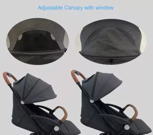 Self Foldable Stroller Toddlers 1 2 3 4 5 Year Old Baby Kids Ultra Dark Grey