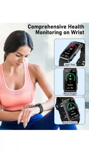 Smart Watch Fitness Tracker with 24/7 Heart Rate, Blood Oxygen PINK Sealed Box