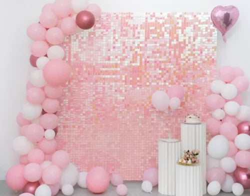Shimmer Wall Panels Sequins Backdrop Events Home Decor Birthday Party Decor Pink