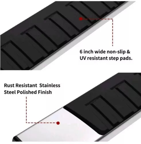 Running Board for 09-18 Dodge Ram 1500 Quad / Extended Cab 6" Nerf Bar Side Step