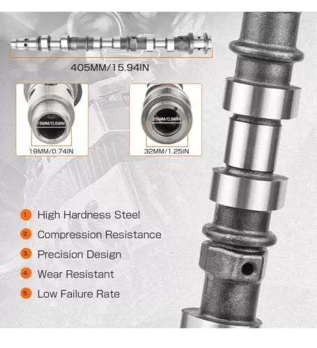 Right Side Engine Exhaust Camshaft Compatible with Chrysler Dodge Ram Jeep 3.6L