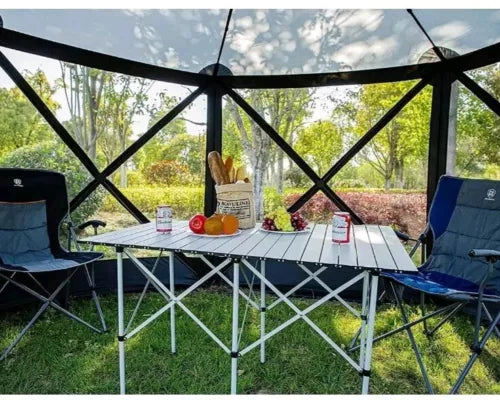 Pop Up Gazebo Screen House Tent for Camping 11.5 ft for 8-10 Person Instant