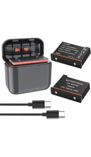 Portable Dual Charger Battery Fast-charging Hub Case For Insta360 One X3 New