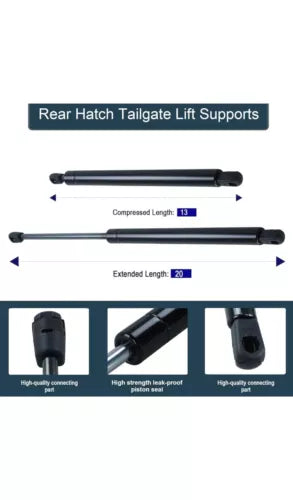 Rear Liftgate Hatch Lift Supports Gas Struts Dampers Fits 03-09 Nissan 350Z Pair