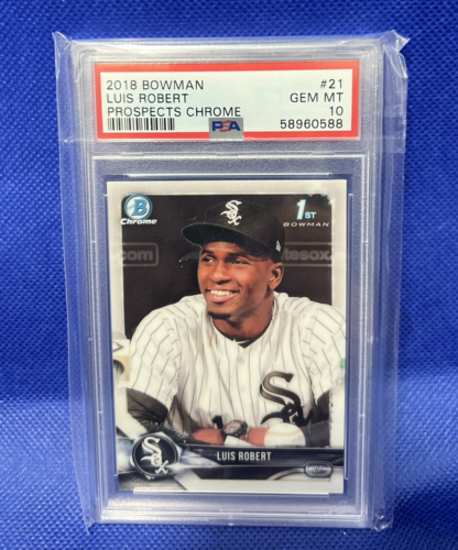 2018 Bowman Chrome Prospects #21 Luis Robert White Sox RC Rookie PSA 10 GEM MINT