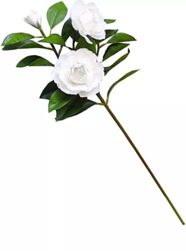 1pc 23” Simulation Gardenia Artificial Flower Lifelike Gardenia Fake Plant