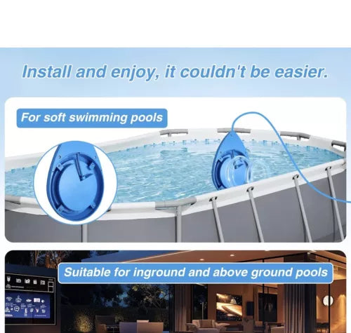 LED Pool Lights APP Control RGB Dimmable Underwater Submersible Lights Magnets