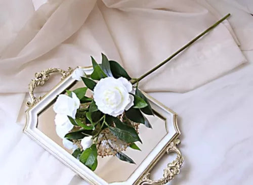 1pc 23” Simulation Gardenia Artificial Flower Lifelike Gardenia Fake Plant