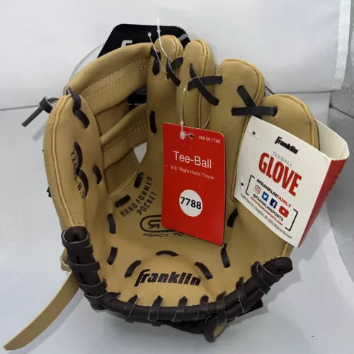 Franklin Sports RTP 8.5" Teeball Glove Right-Handed Thrower Camel/Brown