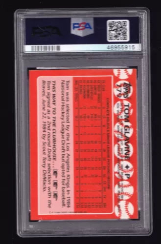 1988 Topps TIFFANY #779 HOF Tom Glavine PSA 8 Rookie RC LOW POP Fast Shipping