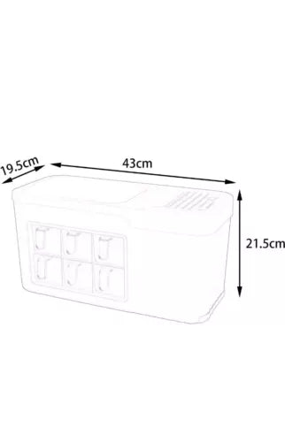 Kitchen Storage Box Case Holder Basket Accs Spice Rack Organizer for Pantry