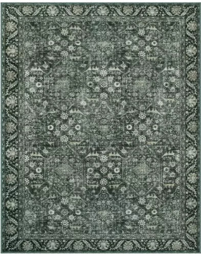 Lahome Green 8x10 Rugs for Living Room, Vintage Washable Area Rugs