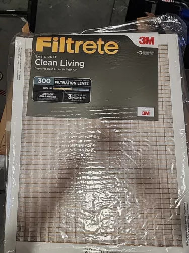 20x25x1 AC Furnace Air Filter, MERV 5, MPR 300, Capture Unwanted Particles, 3-Mo