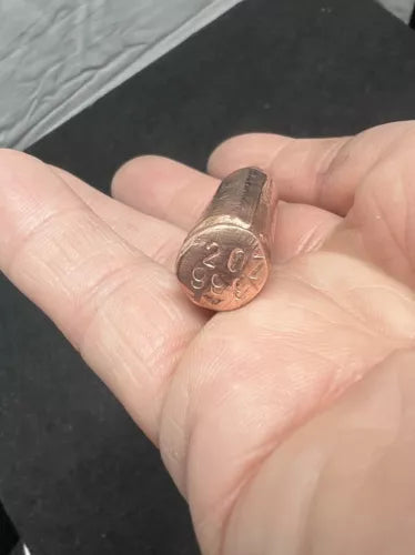Hand Poured .999 COPPER .308 Bullet Art Bullion Round Hand Made 2+ Oz