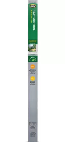 Gila Heat Control 3-in-1 Grey Vinyl Indoor Window Film 1 mil Think 180 in. L x 3