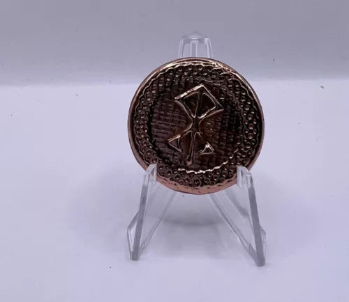 Hand Poured COPPER Double Sided Viking COIN .999 Bullion Round Hand Made