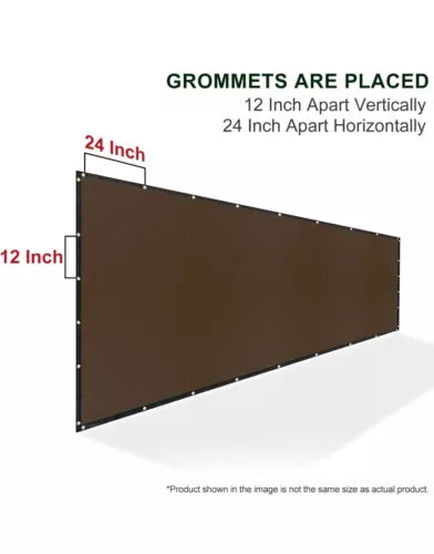 Premium Privacy Screen Fence cover 6ftx50ft Heavy Duty Mesh Construction Gardens