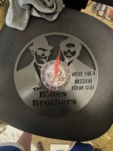 12" Blues Brothers Vinyl Records Wall Clock Perfect Gift Birthday Present!