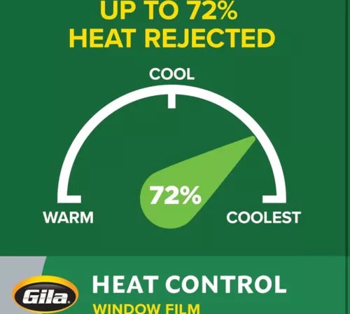 Gila Heat Control 3-in-1 Grey Vinyl Indoor Window Film 1 mil Think 180 in. L x 3