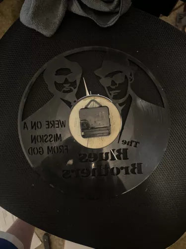 12" Blues Brothers Vinyl Records Wall Clock Perfect Gift Birthday Present!