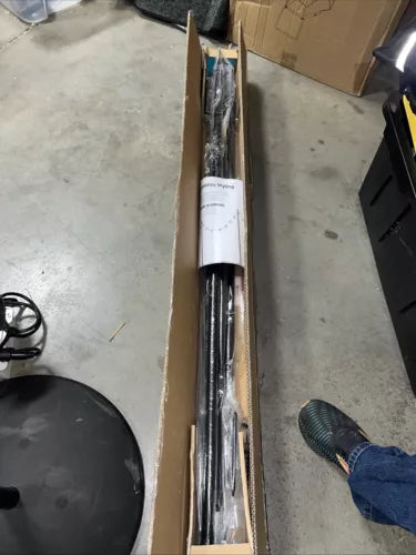 2 Pack 8FT String Light Poles Outdoor Metal Poles Stand w/ Forks Thicker Steel