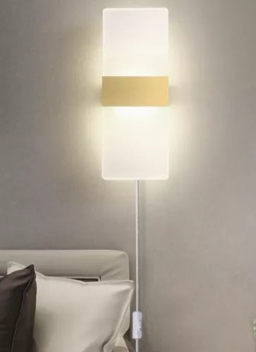 29X11cm LED Wall Light Up Down Cube Indoor Room Sconce Decor Lamp Bedroom Hotel