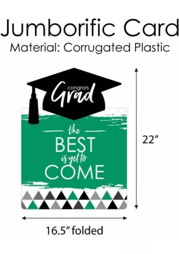 Jumbo Congratulations Grad Yard Sign, Graduation Card Display, Grad Party