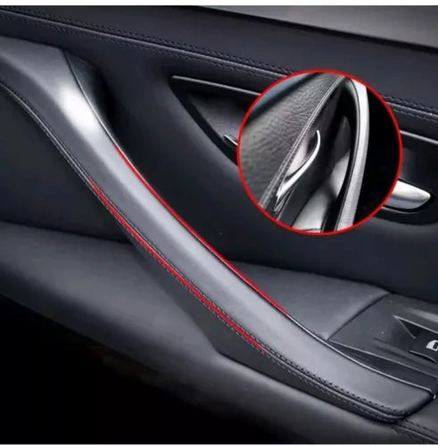 Inner Door Panel Handle Pull Trim Cover For 10-16 BMW 5 Series F10 F11 EOA Black