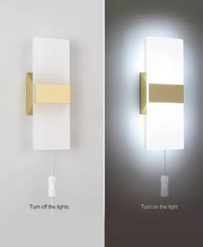 29X11cm LED Wall Light Up Down Cube Indoor Room Sconce Decor Lamp Bedroom Hotel