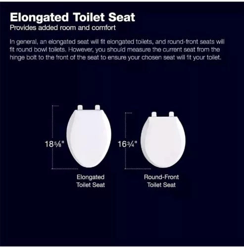 KOHLER K-4774-96 Brevia Elongated Toilet Seat with Quick-Release Hinges OPEN BOX